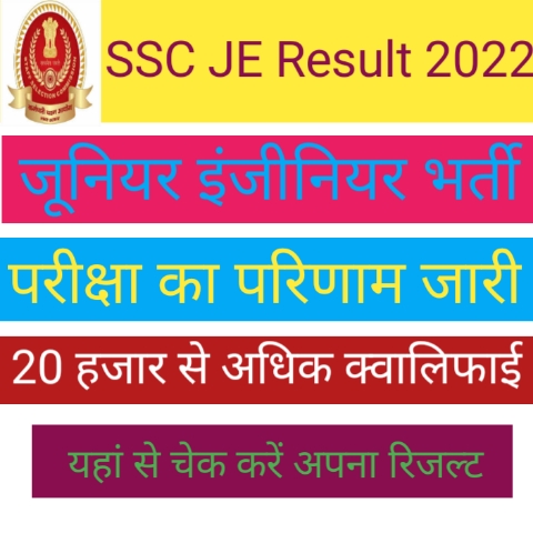 SSC JE Result 2022 Out