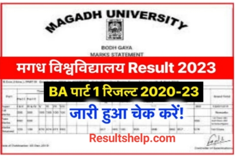 Magadh University BA Part 1 Result